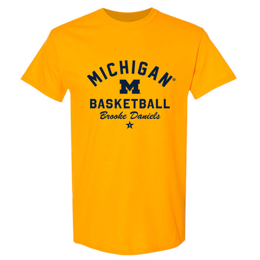 Michigan - NCAA Women's Basketball : Brooke Daniels - Classic Shersey T-Shirt-0