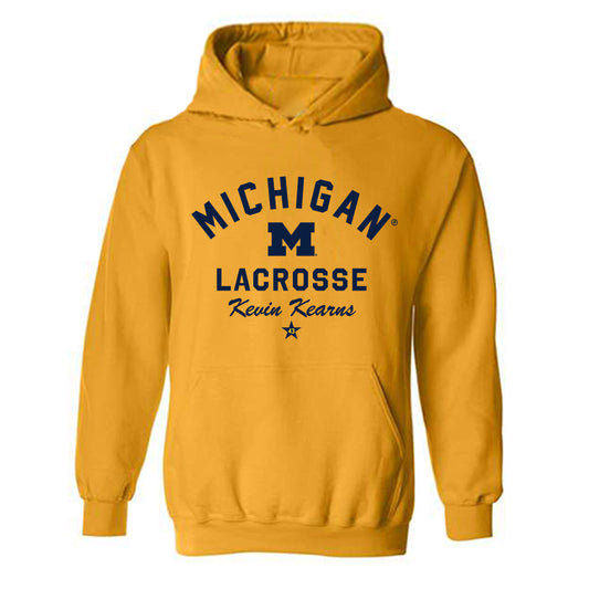 Michigan - NCAA Men's Lacrosse : Kevin Kearns - Classic Shersey Hooded Sweatshirt-0