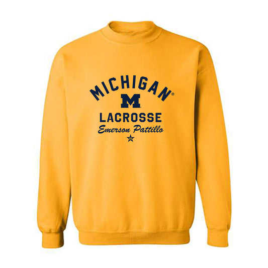Michigan - NCAA Women's Lacrosse : Emerson Pattillo - Classic Shersey Crewneck Sweatshirt-0