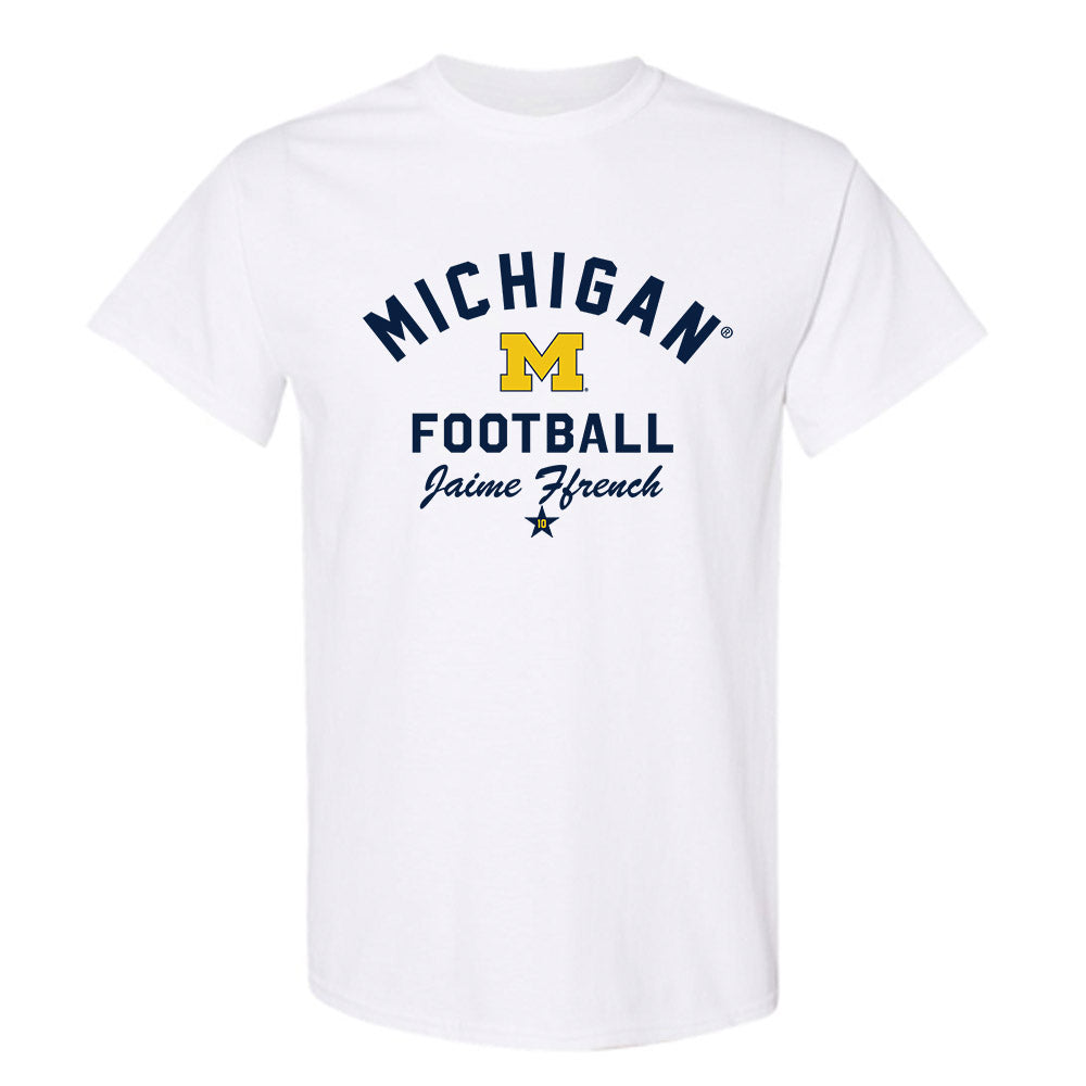 Michigan - NCAA Football : Jaime Ffrench - Classic Shersey T-Shirt-0