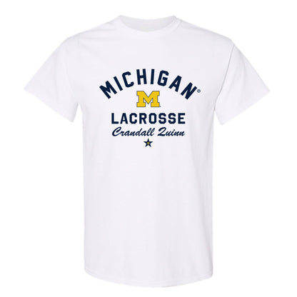 Michigan - NCAA Men's Lacrosse : Crandall Quinn - Classic Shersey T-Shirt-0