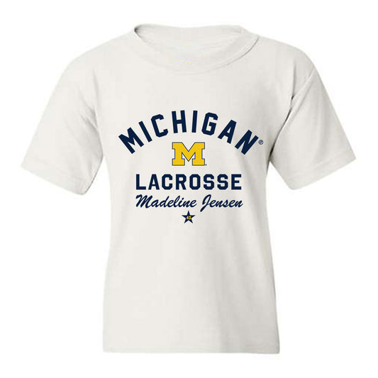 Michigan - NCAA Women's Lacrosse : Madeline Jensen - Classic Shersey Youth T-Shirt-0