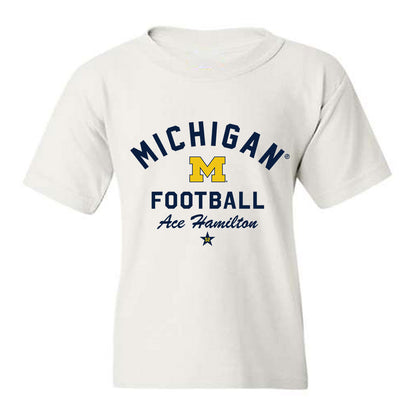 Michigan - NCAA Football : Ace Hamilton - Classic Shersey Youth T-Shirt-0