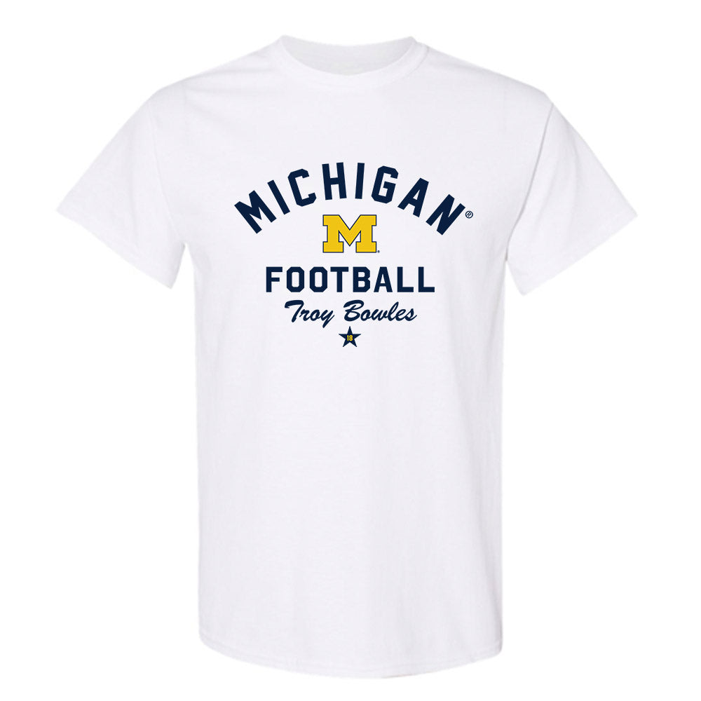 Michigan - NCAA Football : Troy Bowles - Classic Shersey T-Shirt-0