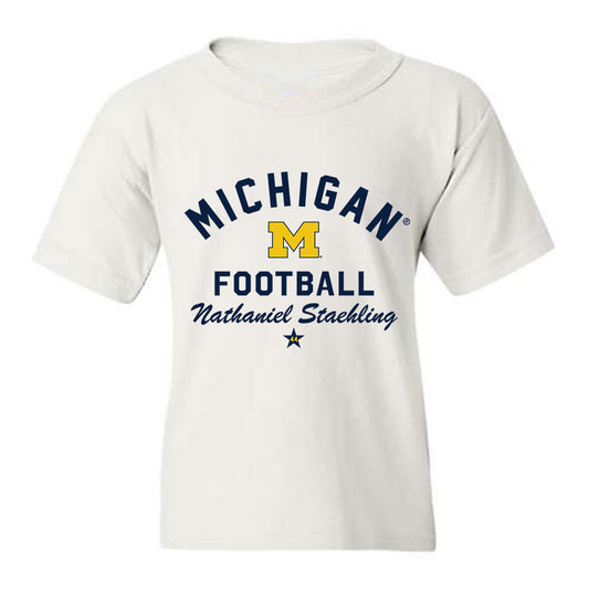 Michigan - NCAA Football : Nathaniel Staehling - Classic Shersey Youth T-Shirt-0