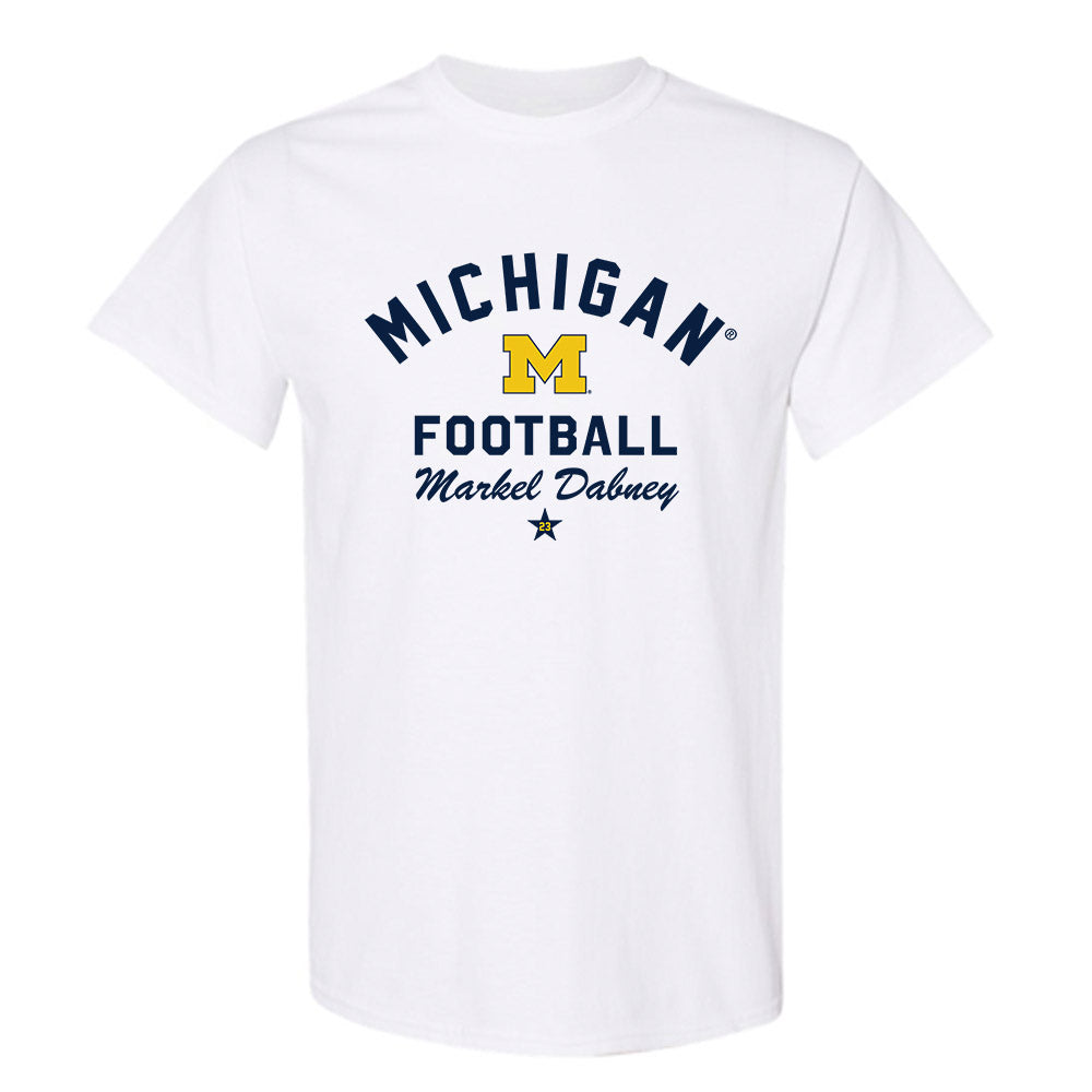 Michigan - NCAA Football : Markel Dabney - Classic Shersey T-Shirt-0