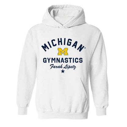 Michigan - NCAA Women's Gymnastics : Farah Lipetz - Classic Shersey Hooded Sweatshirt-0