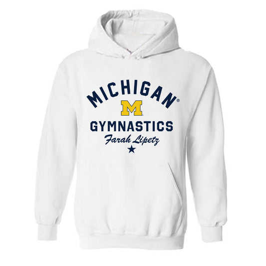 Michigan - NCAA Women's Gymnastics : Farah Lipetz - Classic Shersey Hooded Sweatshirt-0