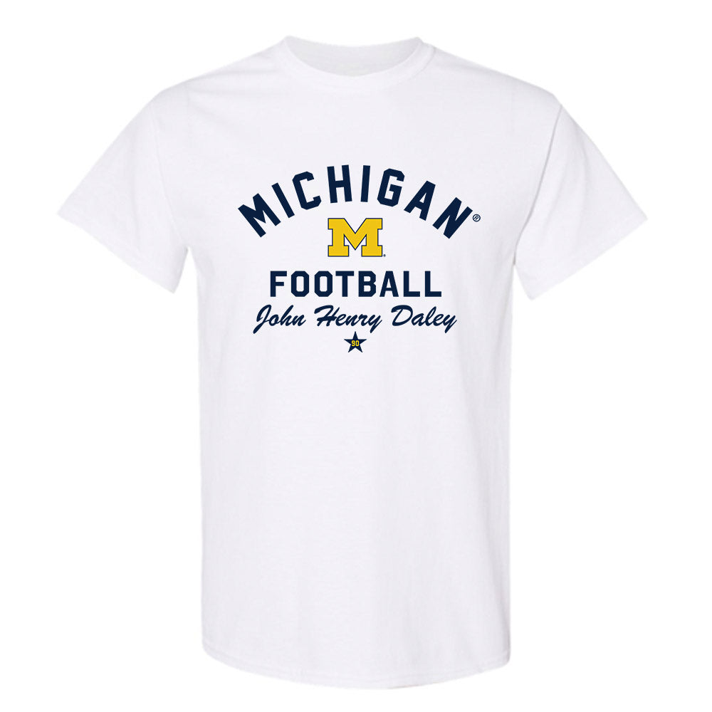 Michigan - NCAA Football : John Henry Daley - Classic Shersey T-Shirt-0