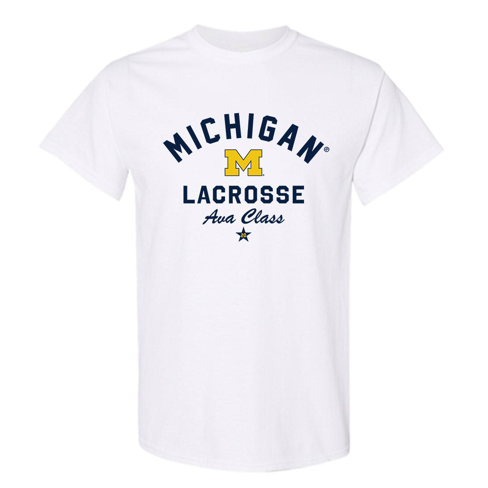 Michigan - NCAA Women's Lacrosse : Ava Class - Classic Shersey T-Shirt-0