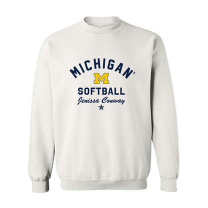 Michigan - NCAA Softball : Jenissa Conway - Classic Shersey Crewneck Sweatshirt-0