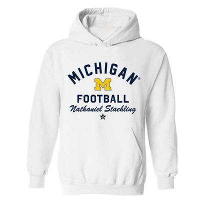 Michigan - NCAA Football : Nathaniel Staehling - Classic Shersey Hooded Sweatshirt-0