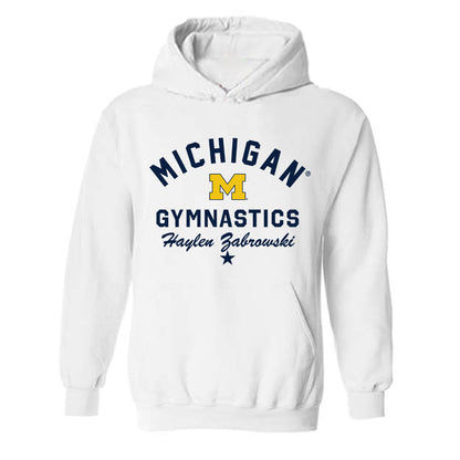 Michigan - NCAA Women's Gymnastics : Haylen Zabrowski - Classic Shersey Hooded Sweatshirt-0