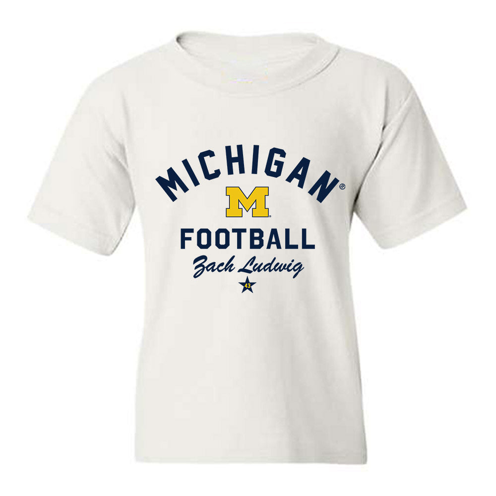 Michigan - NCAA Football : Zach Ludwig - Classic Shersey Youth T-Shirt-0