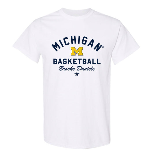 Michigan - NCAA Women's Basketball : Brooke Daniels - Classic Shersey T-Shirt-0