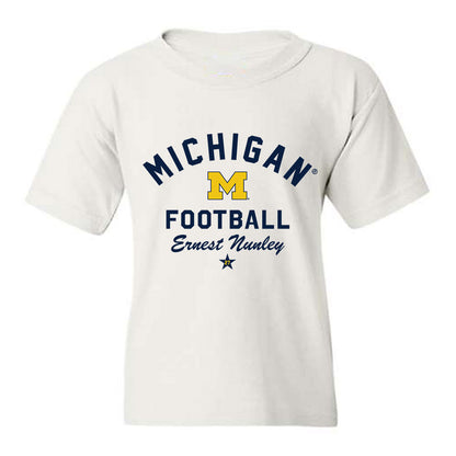 Michigan - NCAA Football : Ernest Nunley - Classic Shersey Youth T-Shirt-0