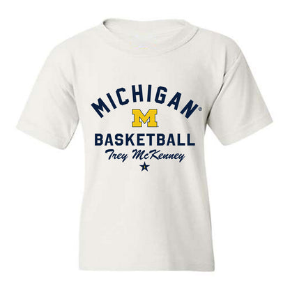 Michigan - NCAA Men's Basketball : Trey McKenney - Classic Shersey Youth T-Shirt-0