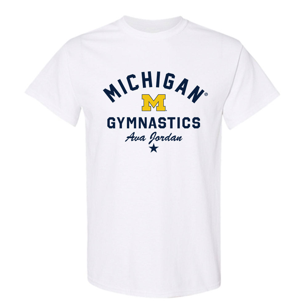 Michigan - NCAA Women's Gymnastics : Ava Jordan - Classic Shersey T-Shirt-0