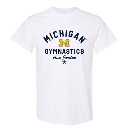 Michigan - NCAA Women's Gymnastics : Ava Jordan - Classic Shersey T-Shirt-0