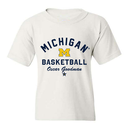 Michigan - NCAA Men's Basketball : Oscar Goodman - Classic Shersey Youth T-Shirt-0