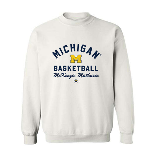 Michigan - NCAA Women's Basketball : McKenzie Mathurin - Classic Shersey Crewneck Sweatshirt-0