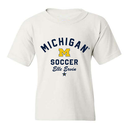 Michigan - NCAA Women's Soccer : Elle Ervin - Classic Shersey Youth T-Shirt-0