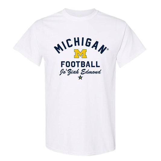 Michigan - NCAA Football : Jo'Ziah Edmond - Classic Shersey T-Shirt-0