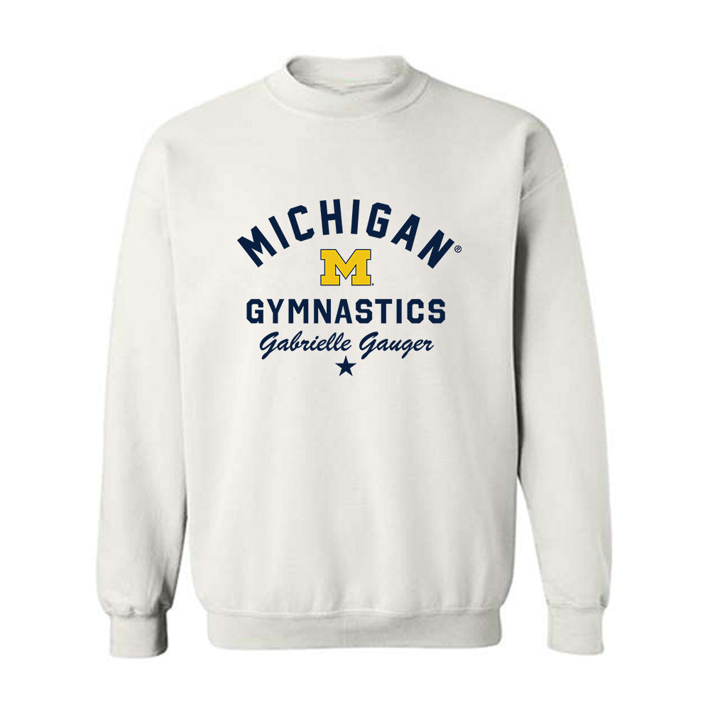 Michigan - NCAA Women's Gymnastics : Gabrielle Gauger - Classic Shersey Crewneck Sweatshirt-0