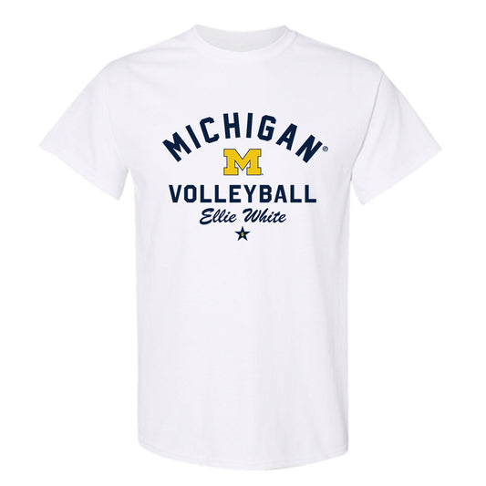 Michigan - NCAA Women's Volleyball : Ellie White - Classic Shersey T-Shirt-0