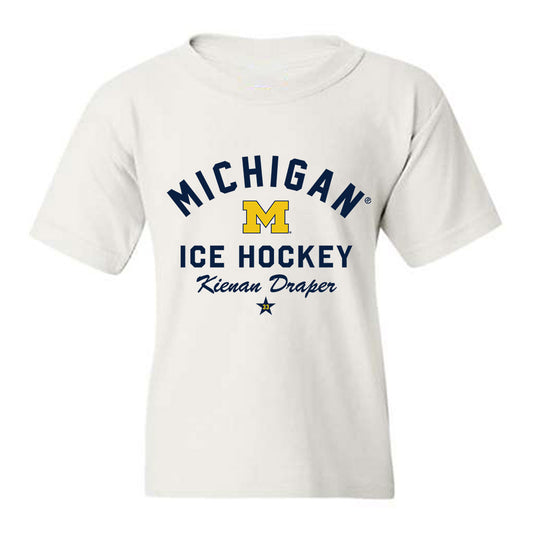 Michigan - NCAA Men's Ice Hockey : Kienan Draper - Classic Shersey Youth T-Shirt-0