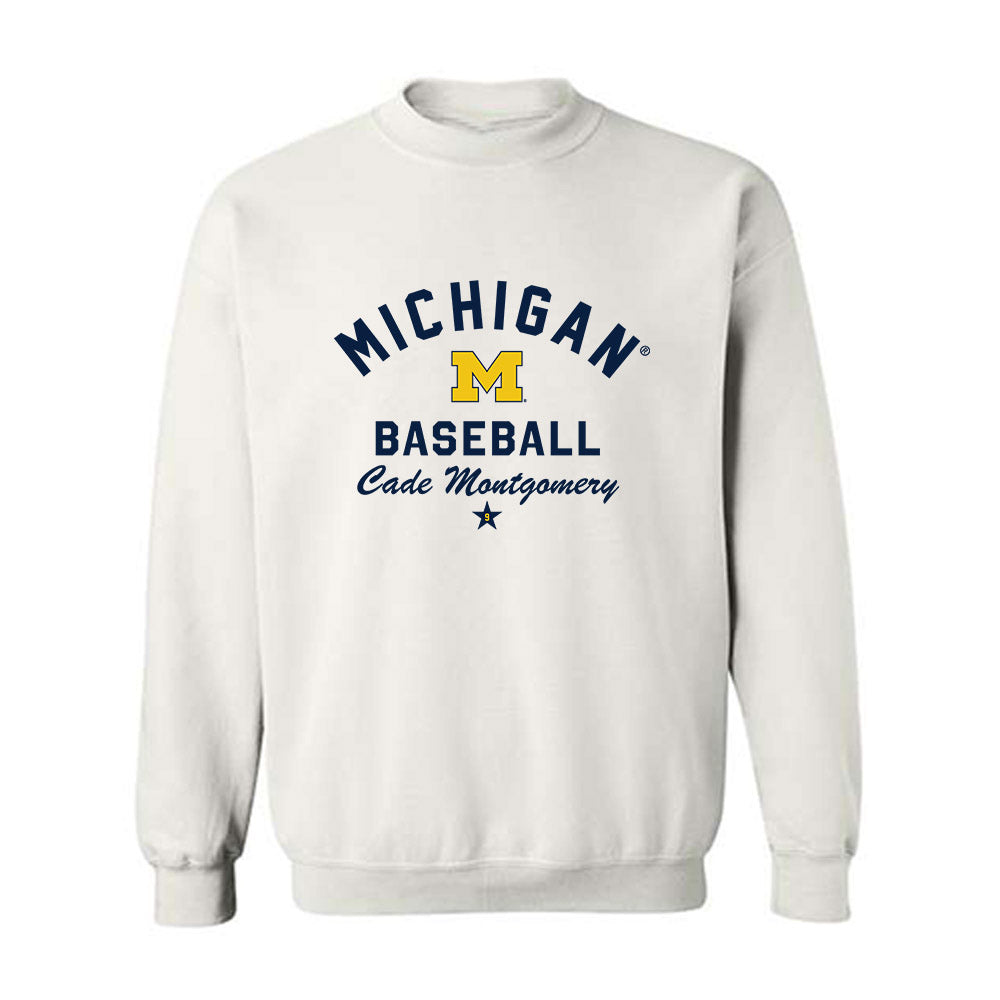 Michigan - NCAA Baseball : Cade Montgomery - Classic Shersey Crewneck Sweatshirt-0