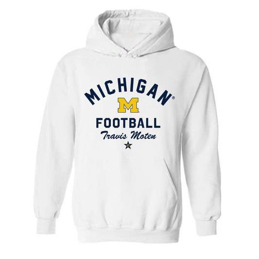 Michigan - NCAA Football : Travis Moten - Classic Shersey Hooded Sweatshirt-0