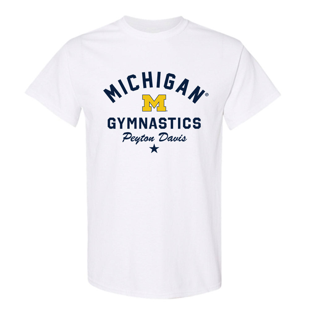 Michigan - NCAA Women's Gymnastics : Peyton Davis - Classic Shersey T-Shirt-0