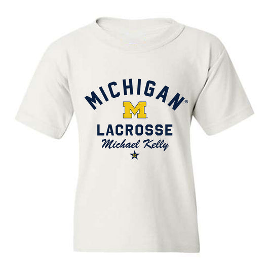 Michigan - NCAA Men's Lacrosse : Michael Kelly - Classic Shersey Youth T-Shirt-0