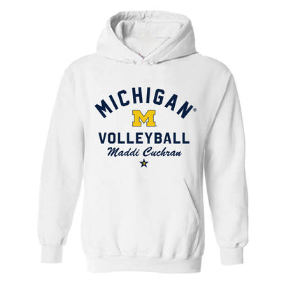 Michigan - NCAA Women's Volleyball : Maddi Cuchran - Classic Shersey Hooded Sweatshirt-0