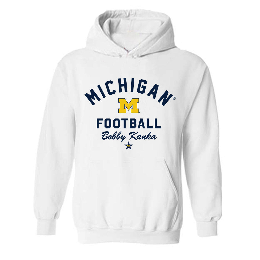 Michigan - NCAA Football : Bobby Kanka - Classic Shersey Hooded Sweatshirt-0