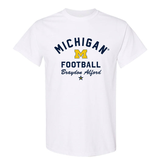 Michigan - NCAA Football : Braydon Alford - Classic Shersey T-Shirt-0