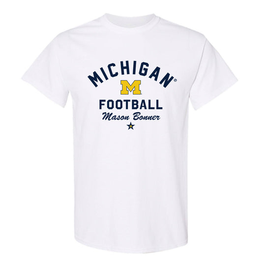 Michigan - NCAA Football : Mason Bonner - Classic Shersey T-Shirt-0