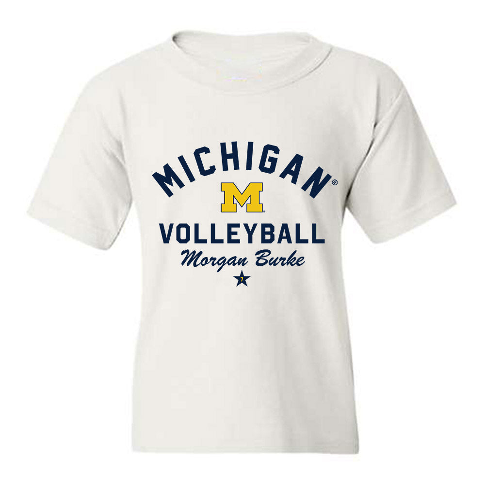 Michigan - NCAA Women's Volleyball : Morgan Burke - Classic Shersey Youth T-Shirt-0