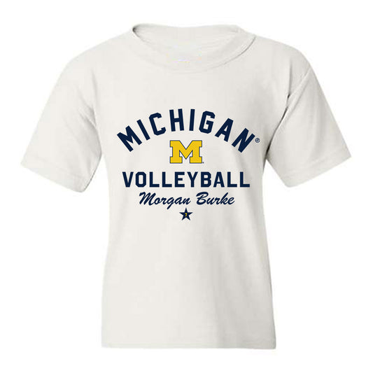 Michigan - NCAA Women's Volleyball : Morgan Burke - Classic Shersey Youth T-Shirt-0