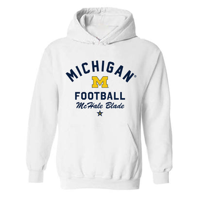 Michigan - NCAA Football : McHale Blade - Classic Shersey Hooded Sweatshirt-0