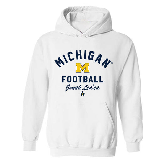 Michigan - NCAA Football : Jonah Lea'ea - Classic Shersey Hooded Sweatshirt-0