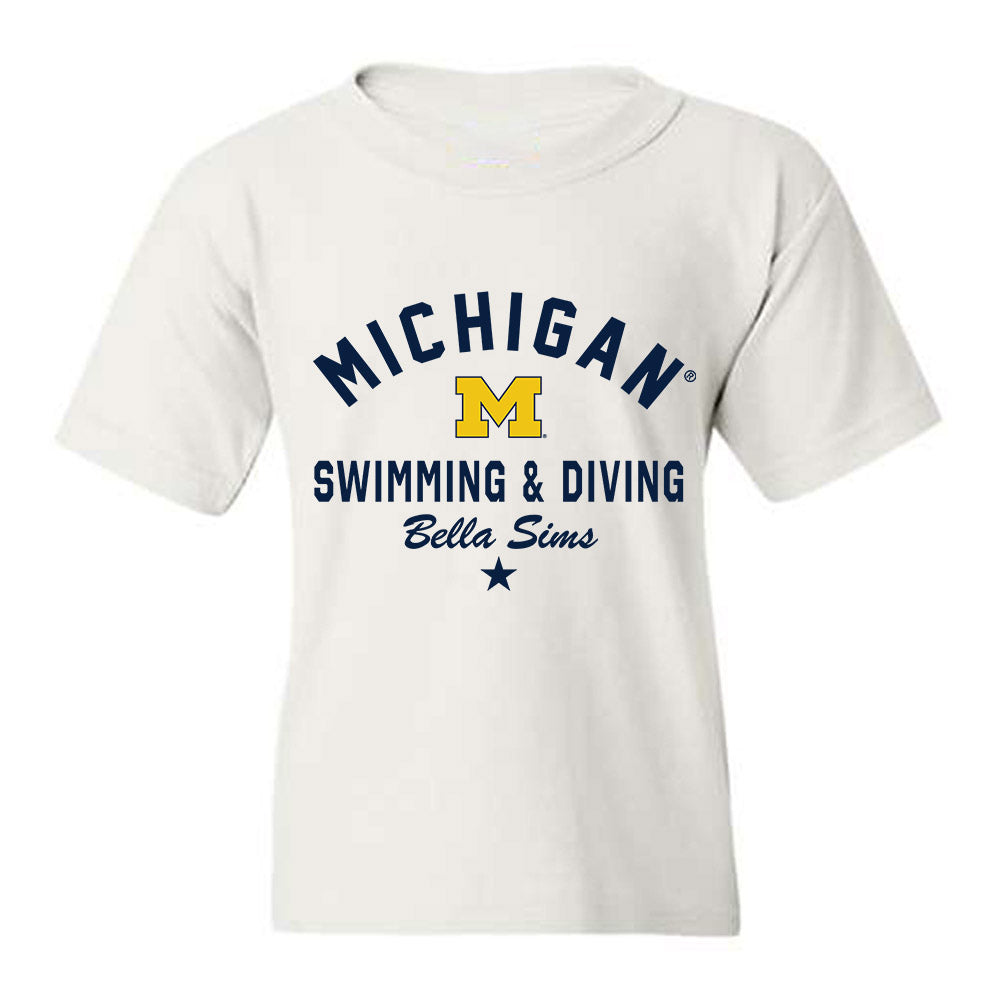 Michigan - NCAA Women's Swimming & Diving : Bella Sims - Classic Shersey Youth T-Shirt-0