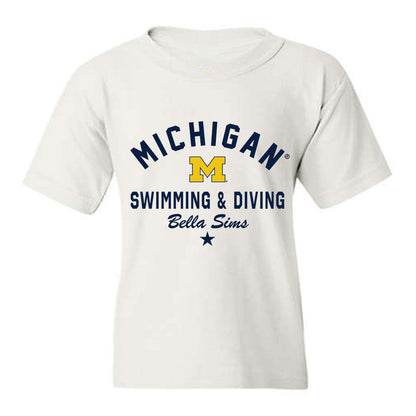 Michigan - NCAA Women's Swimming & Diving : Bella Sims - Classic Shersey Youth T-Shirt-0