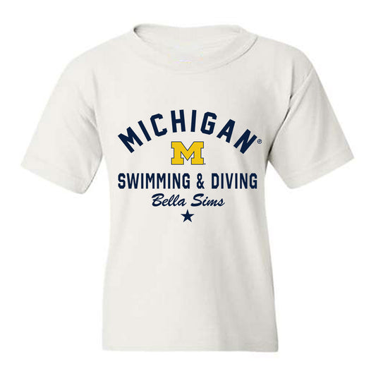 Michigan - NCAA Women's Swimming & Diving : Bella Sims - Classic Shersey Youth T-Shirt-0