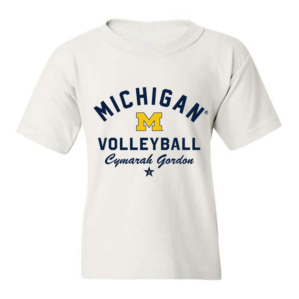 Michigan - NCAA Women's Volleyball : Cymarah Gordon - Classic Shersey Youth T-Shirt-0