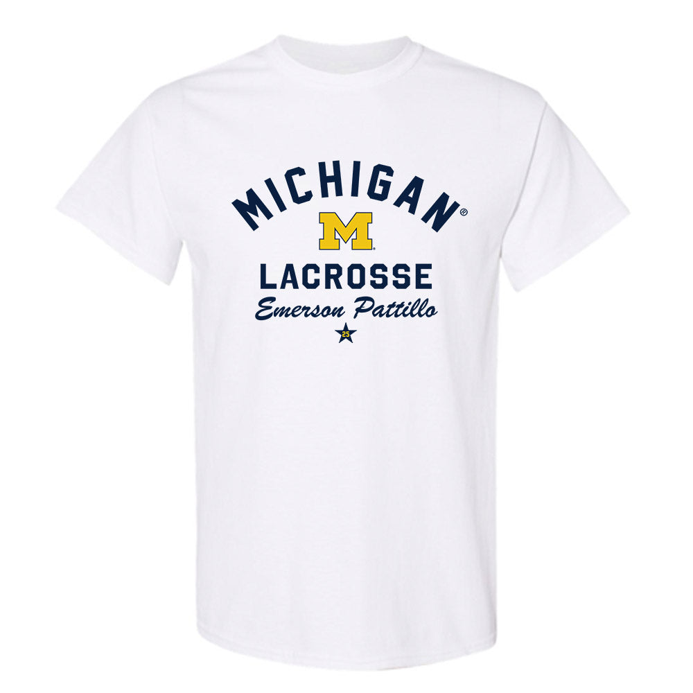 Michigan - NCAA Women's Lacrosse : Emerson Pattillo - Classic Shersey T-Shirt-0