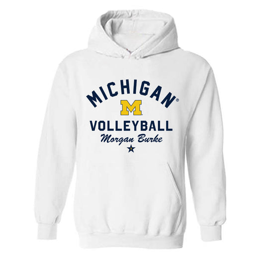 Michigan - NCAA Women's Volleyball : Morgan Burke - Classic Shersey Hooded Sweatshirt-0