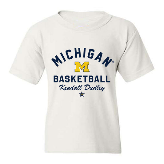Michigan - NCAA Women's Basketball : Kendall Dudley - Classic Shersey Youth T-Shirt-0