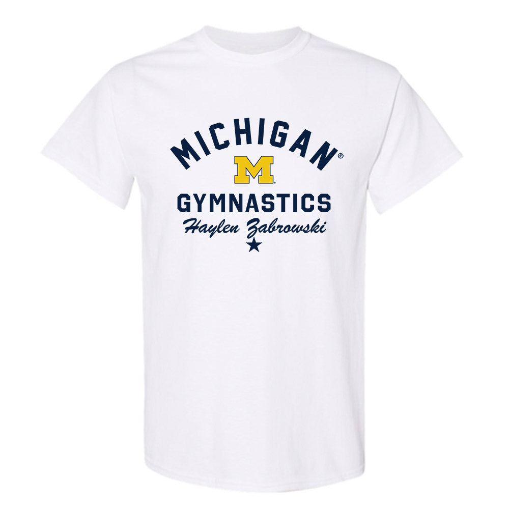 Michigan - NCAA Women's Gymnastics : Haylen Zabrowski - Classic Shersey T-Shirt-0